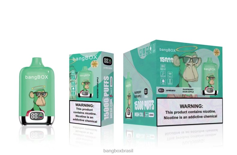 Bang Box Brasil - Bang Box 15.000 baforadas maçã azeda de framboesa 4HB2R42