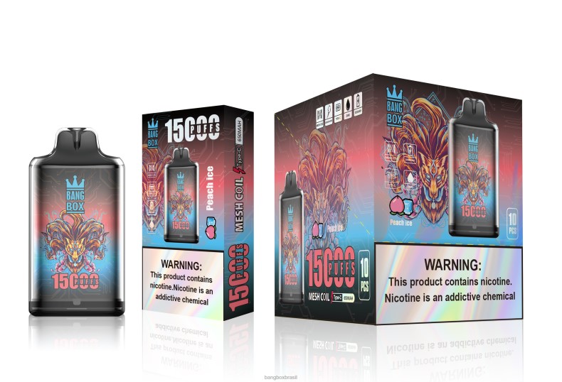 Bang Box Brasil - Bang Box s1-15000 baforadas gelo de pêssego 4HB2R102