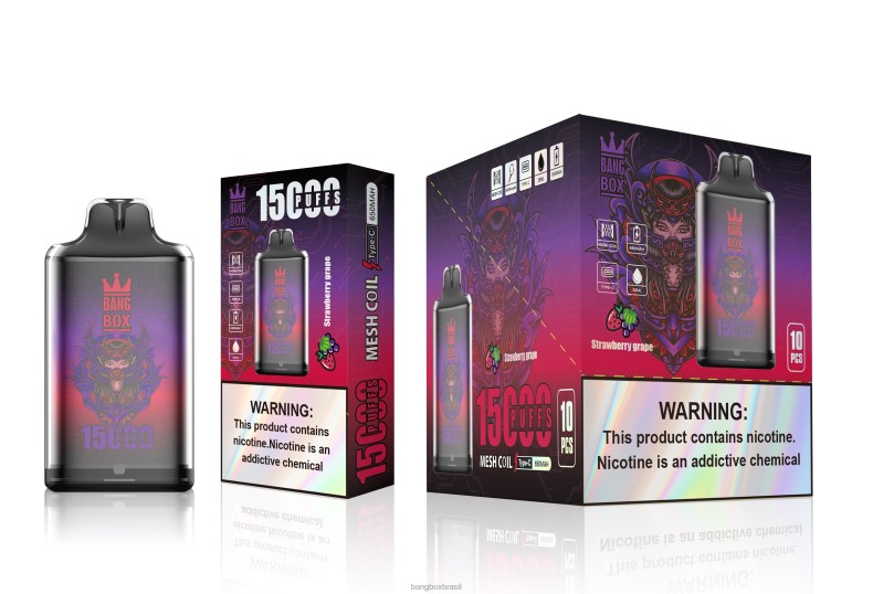 Bang Box Brasil - Bang Box s1-15000 baforadas uva morango 4HB2R111