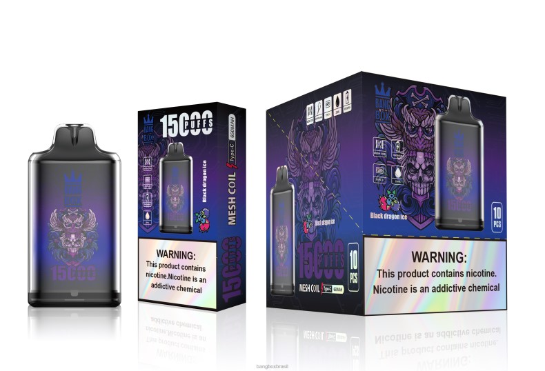 Bang Box Vape Review - Bang Box s1-15000 baforadas gelo do dragão negro 4HB2R110