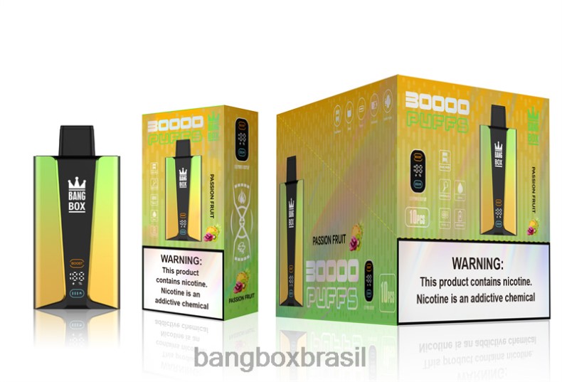 Bang Box Brasil - Bang Box Tela inteligente de 30.000 baforadas maracujá 4HB2R84