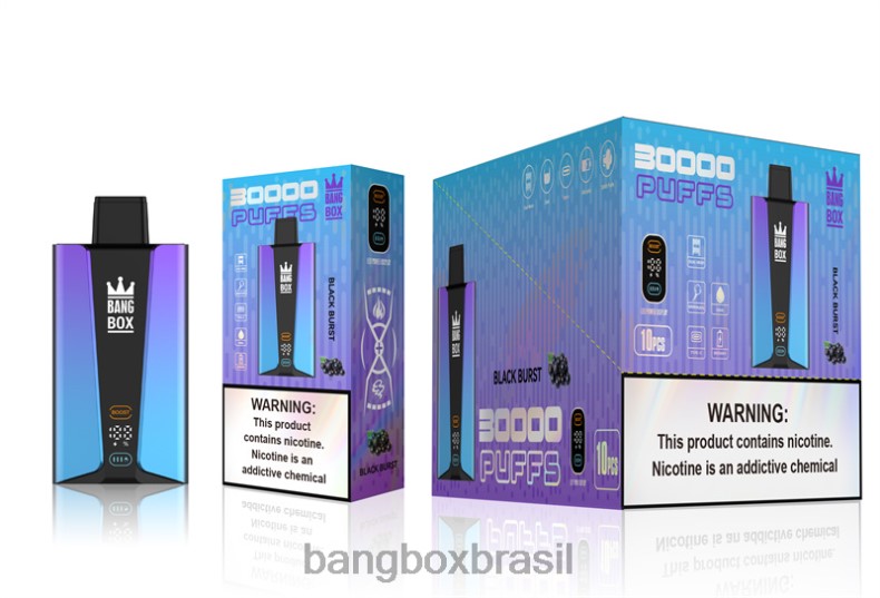 Bang Box Vape Review - Bang Box Tela inteligente de 30.000 baforadas explosão preta 4HB2R77