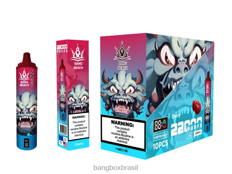 Bang Box Vape Review - Bang Beach Tela inteligente de 22.000 baforadas cereja 4HB2R17